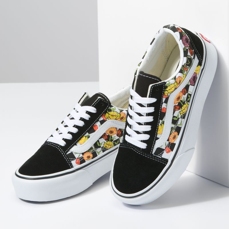Vans black multicolor outlet
