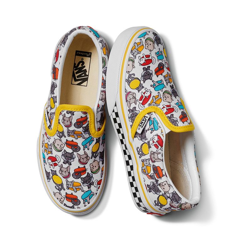 Vans Slip Ons Outlet Store Multicolor Kids Macaron