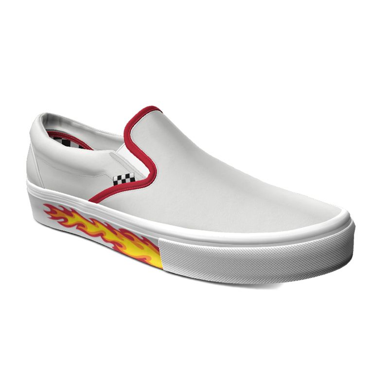 White Vans Slip Ons 4.5 Philippines vansphilippines
